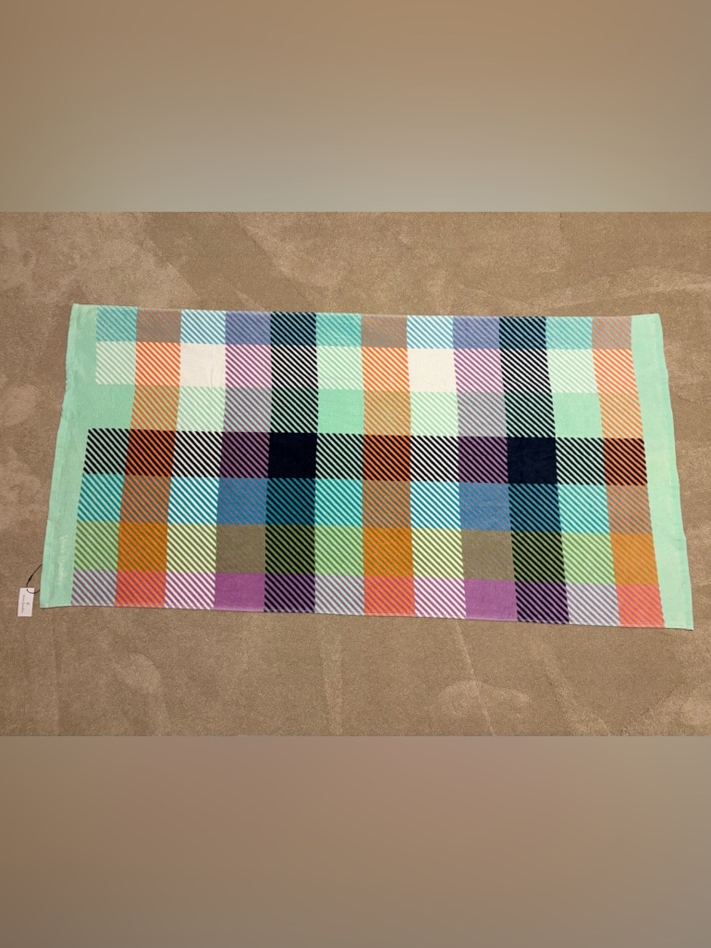 NWT Vera Bradley multicolored oversized beach towel - Gingham Plaid